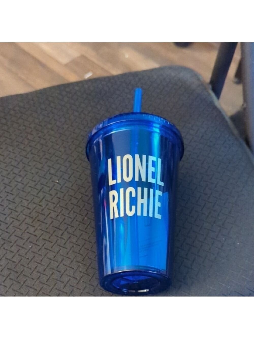 Lionel Richie Vibrant Blue Tumbler with Straw